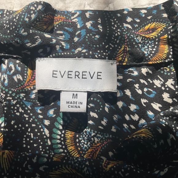 Evereve Charlie Tie-Neck Multicolored Paisley Print Boho Blouse - Picture 4 of 8